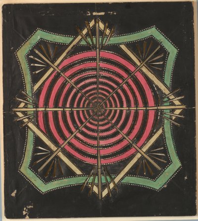 Diapositiva, motivo vorticoso, ca. 1780 da Unknown